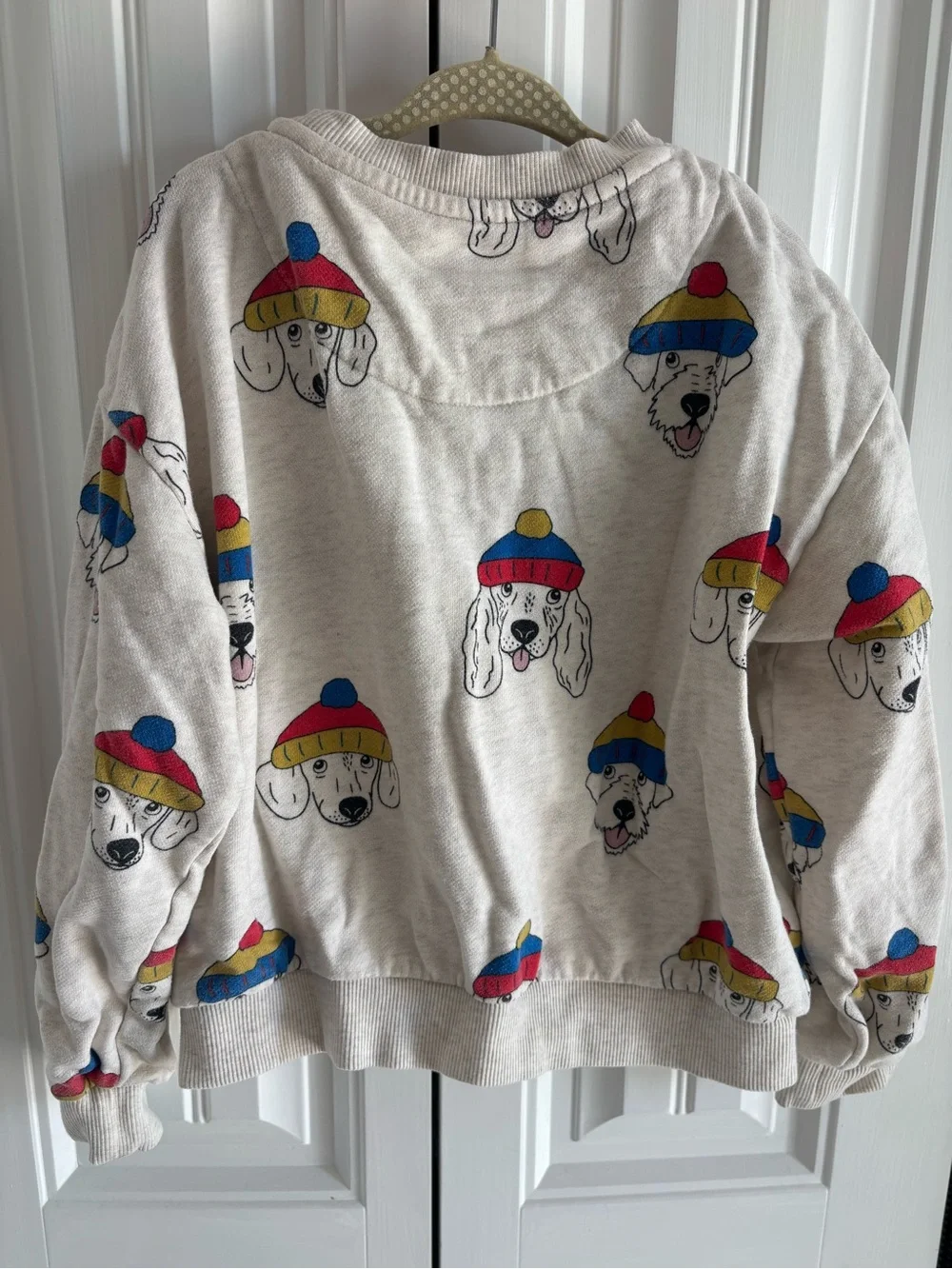 Mini Boden Sweatshirt with Playful Dog Print